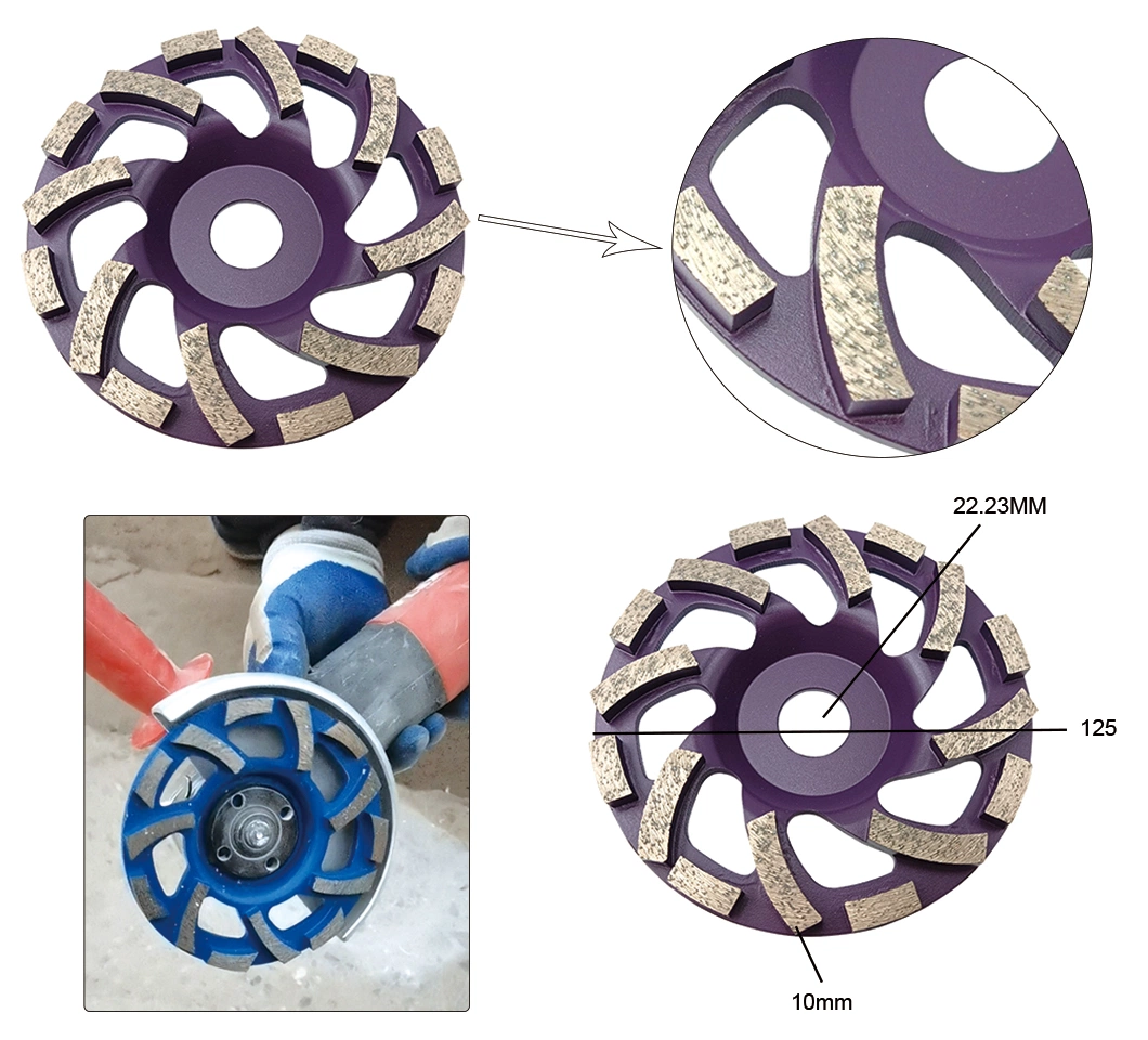 Supreme Class L Shape Row Diamond Grinding Tool for Removing Abrasive Surfaces