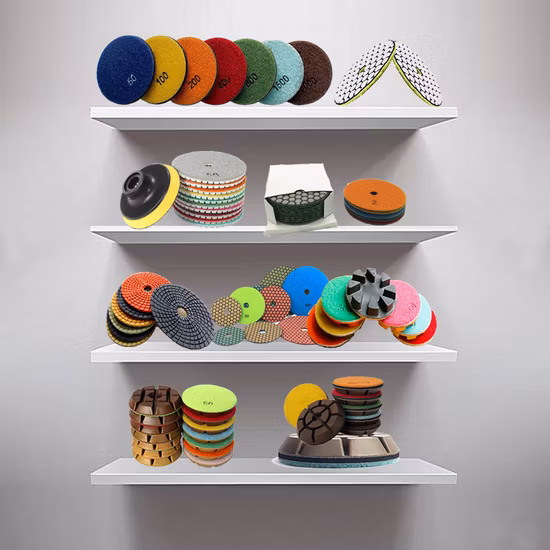 Strumenti per lucidare pavimenti in resina diamantata da 3 pollici di forma variabile